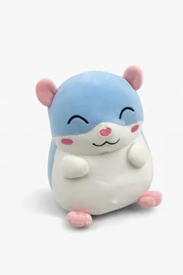 Produktbild von Hamster Kuscheltier 33 cm Kawaii Plüschhamster Blau Weiß Weiches Stofftier Niedlicher Hamster Geschenk für Kinder