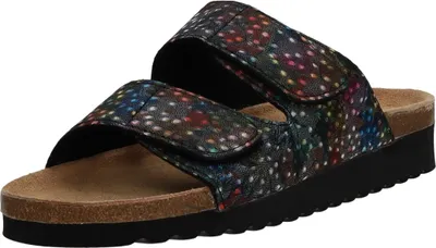 Produktbild von Alyssa Damen-Pantolette mit Tieffußbett Schwarz-Mehrfarbig, Farbe:multicolor, EU Größe:40