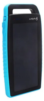 Zdjęcie produktu dla Powerbank BigBlue o pojemności 10000 mAh, wyposażony w 2 porty USB i wbudowaną lampkę LED