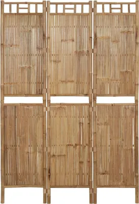 Produktbild von vidaXL 3 tlg. Raumteiler Bambus 120x180 cm - Raumteiler - Paravent - Raumtrenner - Trennwand