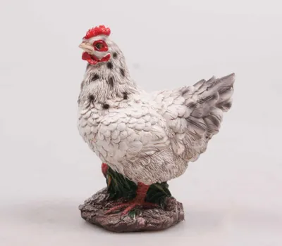 Immagine prodotto di Farmwood Animali Giardino statua pollo piccolo bianco 14x8x17cm