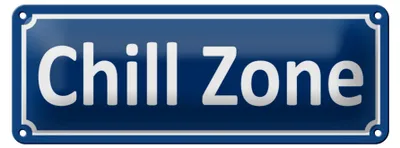 Produktbild von Blechschild Chill Zone 27x10cm Wellness Entspannen Dekoration