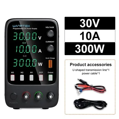 Produktbild von Programmierbares Gleichstromnetzteil, 30V Ausgangsspannung, 10A Ausgangsstrom, APS3010H 30V 10A