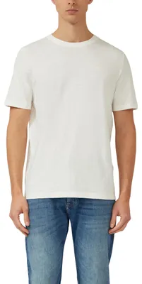 Produktbild von s.Oliver T-Shirt in Flammgarnstruktur mit Logo-Detail