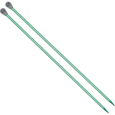 Productafbeelding van Breinaalden, aluminium, 5,5 mm, 35 cm, rechte naalden, geschikt voor beginners en professionals