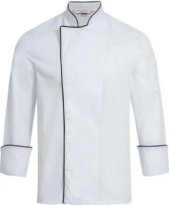 Produktbild von Greiff GASTRO-MODA Cuisine Herren Kochjacke Paspelierung Weiß 3XL