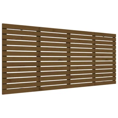 Produktbild von Wand-Kopfteil Honigbraun 156x3x91,5 cm Massivholz Kiefer