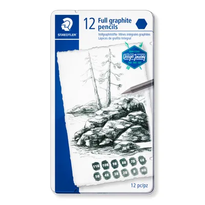 Image de STAEDTLER® 100G M12 Vollgraphitstift Mars Lumograph 12S
