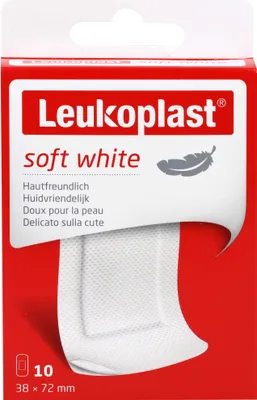 Zdjęcie produktu dla Leukoplast miękkie białe paski gipsowe 38x72 mm 10 szt