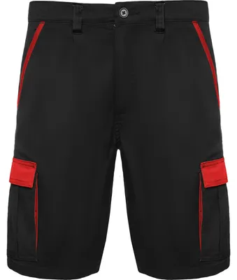 Immagine prodotto di Roly Workwear - Pantaloncini "Tahoe" da uomo LT4095 (3XL) (nero/rosso)