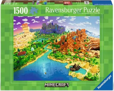 Image de Ravensburger Legpuzzel World Of Minecraft, 1500st.