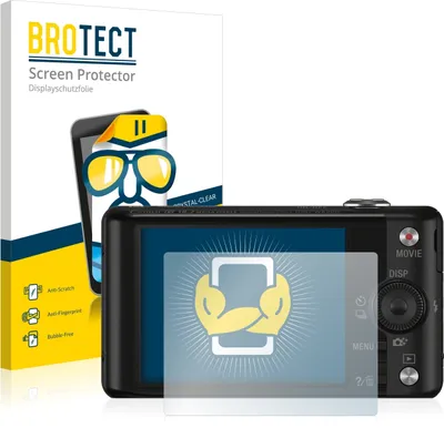 Produktbild von 2x Für Sony Cyber-Shot DSC-WX220 Schutzfolie BROTECT Displayschutz Display Schutz Folie Klar Transparent