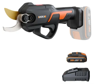 Zdjęcie produktu dla WORX WG330E, Ścinanie mocy, Bezszczotkowy, Czarny, Pomarańczowy, 2,5 cm, Bateria, Litowo-jonowa (Li-Ion)