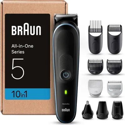Produktbild von Bartschneider (recycelbare Verpackung), Trimmer/Haarschneider Herren, Haarschneidemaschine, 100 Min Laufzeit