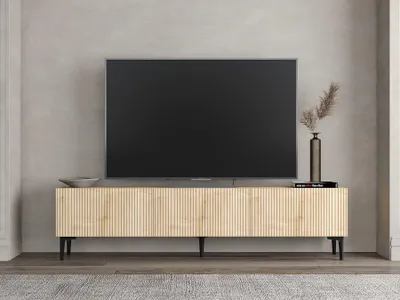 Produktbild von Skye Decor, Oscar - Sapphire Oak, TV-Ständer, Saphir-Eiche, 100% MELAMINBESCHICHTETE SPANNPLATTE, 180 x 31,4 x 45 cm