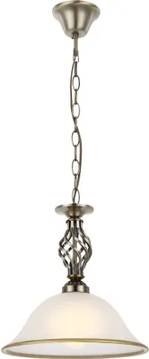 Produktbild von LED Hängeleuchte, Glas satiniert, Altmessing, D 30 cm
