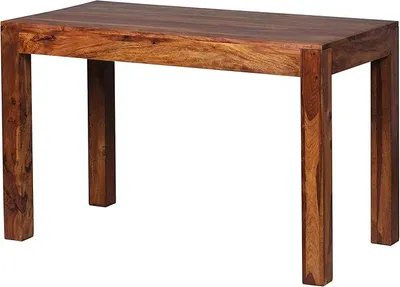 Produktbild von Esstisch 120 cm Sheesham Massivholz Rechteckig