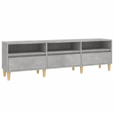 Zdjęcie produktu dla vidaXL Szafka pod TV betonowa szara 150x30x44,5 cm materiał drewnopochodny