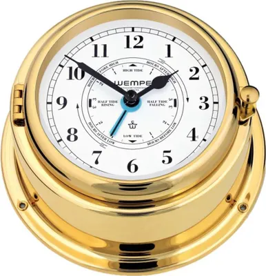 Image de Wempe - CW310013 - Horloge de marée à quartz - 150mm - laiton - chiffres arabes - BREMEN II