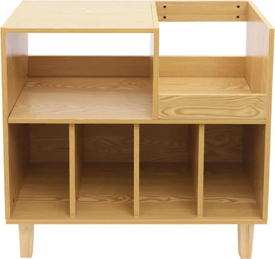 Immagine prodotto di Tavolo per giradischi - Porta CD e ripiano per LP - Indipendente - Legno - 1-5 scomparti - Per vinili, CD e lettori