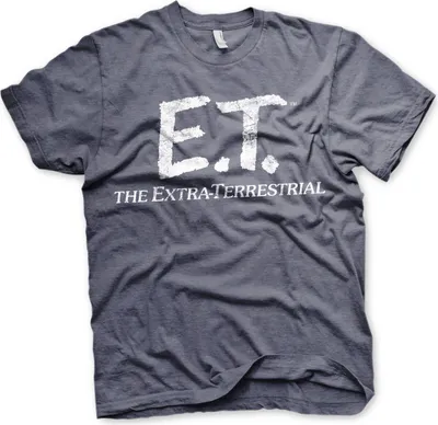 Obrázok produktu pre Tričko s logom E.T. Extra-Terrestrial - veľké - Navy-Heather