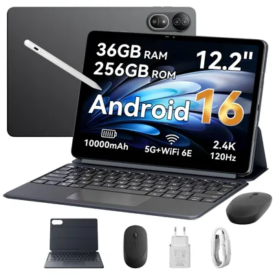 Produktbild von Blackview MEGA 12 12GB+256GB | IP69K wasserdicht | 12.2" 2.4K 120Hz | 50MP+4K | 10000mAh+55W | Dimensity 7200 | KI-OS | Inkl. Zubehör