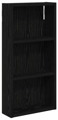 Produktbild von vidaXL Badezimmer-Wandschrank Schwarze Eiche 30 x 10 x 60,5 cm
