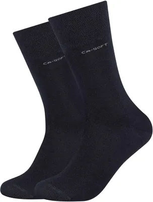 Produktbild von Camano Uni-Socken 2 Paar mit Softbund dunkelblau 43 - 46