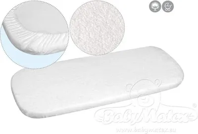 Produktbild von Wasserdichte Frottee-Bettauflage 40x90cm Weiß