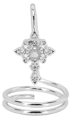 Productafbeelding van Vingerring voor dames, verguld koper, modieuze vingerringen, kunstaccessoires, witgoud