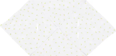 Produktbild von KraftKids Decke für Babyschale Winter Musselin gelbe Zitronen 100 cm x 100 cm