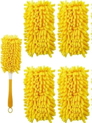Obrázek produktu pro Náhradní balení do prachovky, opakovaně použitelné, kompatibilní s ručními prachovkami Swiffer – 360 odolných náhradních balení do prachovky – mikrovláknová stropní prachovka s prodlouženou rukojetí pro prachovky Swiffer, balení po 4 kusech (rukojeť není součástí balení).
