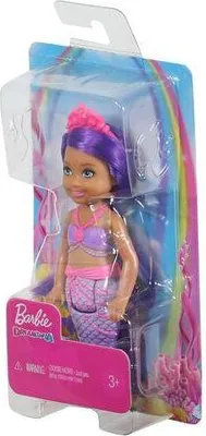 Produktbild von Mattel GJJ85; GJJ90 - Barbie Chelsea Meerjungfrau Puppe (lila)