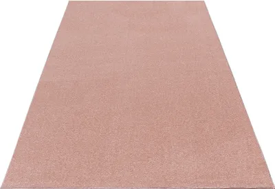 Produktbild von Teppich Läufer Wohnzimmer Rosa 80x150 Unicolor - Einfarbig aus Polypropylen