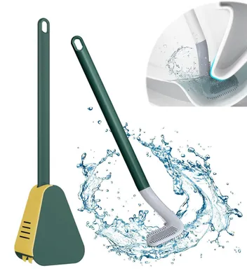Image de Brosse WC avec manche long - Nettoyage à 360°