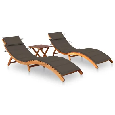 Zdjęcie produktu dla VidaXL 3077384, Drewno akacjowe, Szarobrązowy, Drewno