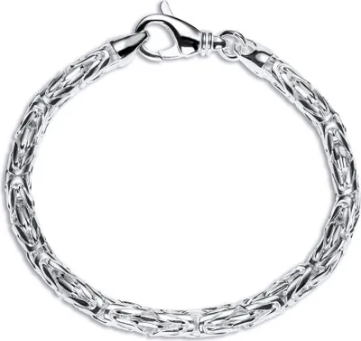 Produktbild von Königsarmband 5mm 925 Silber für Herren von JEWLIX 23cm KA0050