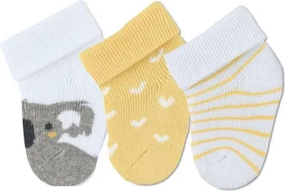 Produktbild von Sterntaler Erstlingssocken Koala im 3er-Pack, weiß 0-4 Monate