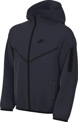 Zdjęcie produktu dla Bluza z kapturem Nike Sportswear Tech Fleece dla starszych dzieci, kolor: obsydian/czarny/czarny