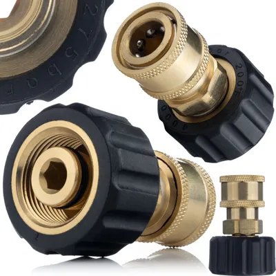 Image de Rosfix Adaptateur / Connecteur M22 pour Connecter des Accessoires avec Connexion Rapide 1/4" à Kärcher M22 (1/4QRC-M22*1.5)