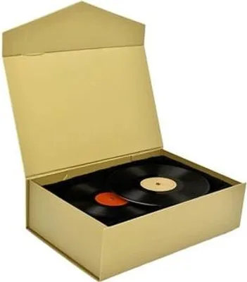 Produktbild von Magnetische Geschenkbox Gold 350 x 250 x 100 mm Dreieckiger Magnetverschluss