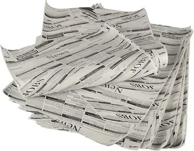 Produktbild von 6 Papstar Einschlagpapiere, Pergament-Ersatz 35 cm x 25 cm Newsprint fettdicht (1 kg) 86725