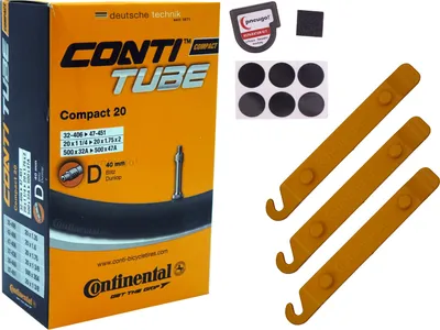 Produktbild von 1x Schlauch Continental 47-406 (20x1.75) DV 40mm Dunlopventil +Reifenheber