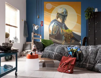 Produktbild von Vlies Fototapete - The Mandalorian Hunt for Grogu - Größe 200 x 250 cm