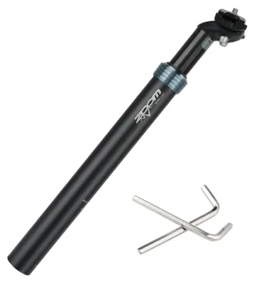 Obrázok produktu pre Odpružená sedlovka 31,6 mm, hliník, čierna, pre horský bicykel