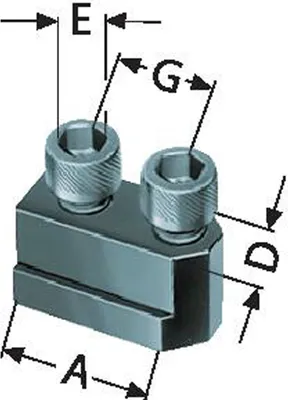 Zdjęcie produktu dla RÖHM Blok przesuwny KP 12xM 8 x(2x)15 Ve