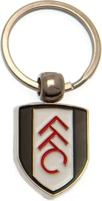 Produktbild von Fulham FC - Schlüsselanhänger Wappen BS2599 (Einheitsgröße) (Schwarz/Weiß/Rot)