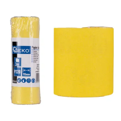Image de GEKO Bande abrasive 115 mm, rouleau de 3 m, P220 G78448