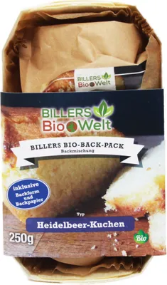 Verpackungsbild Billers Bio Backpack Kuchen Heidelbeere 250g