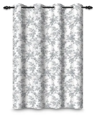 Produktbild von Vintage Blumen Vorhang - Thermische Verdunkelungsvorhänge für Schlafzimmer und Wohnzimmer